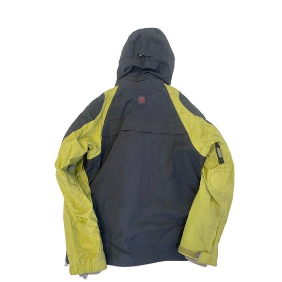 Burton Formula Gray Lime Green Snowboarding Jacket Sz M Fleece Lined Winter Warm - Picture 11 of 16
